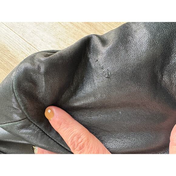 Marc New York VINTAGE Andrew Marc Leather Jacket in Black, Size Small - Picture 10 of 13